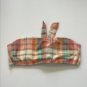 Victoria's Secret Multicolor Plaid Bikini Top